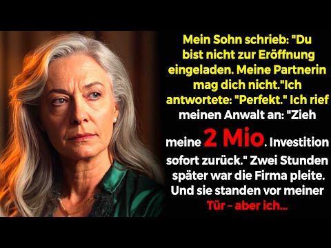 Mein Sohn schrieb „Du bist nicht zur Eröffnung eingeladen – meine Partnerin mag dich nicht “