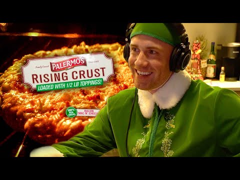Buddy the Elf reviews Palermos Bacon Mac & Cheese Pizza