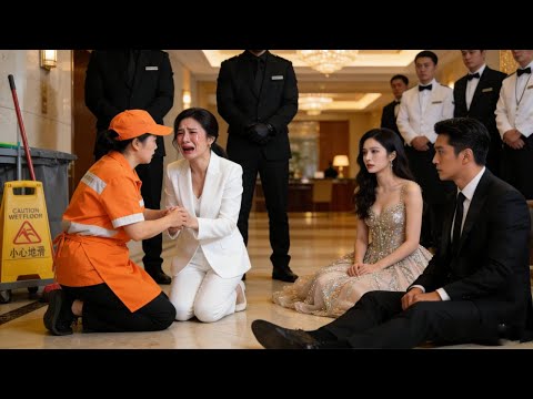 穿著清潔服的婦人受盡親兒子媳婦欺辱，千億身家的總裁幹女兒現身，一聲媽，嚇得親兒子慘白地跪坐在地，當場求原諒！