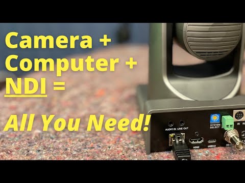 Using NDI 5 and PTZ Camera to Live Stream