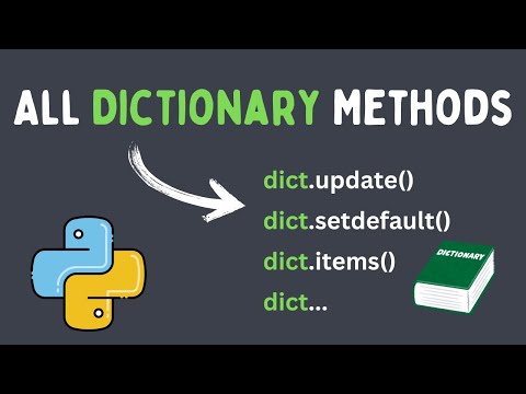 All Python Dictionary Methods in 14 Minutes
