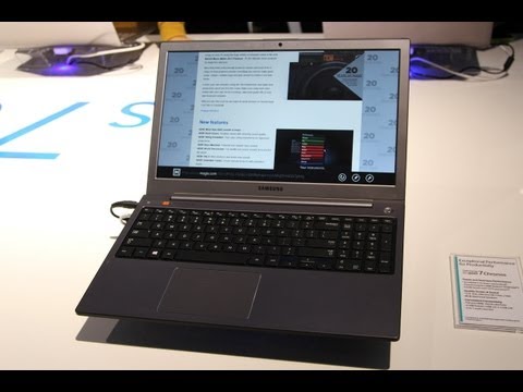 Samsung Series 7 Chronos / Ultrabook First Look at CES 2013