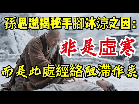 孫思邈揭秘手腳冰涼之因：非是虛寒，而是此處經絡阻滯作祟|養生|健康人生|老年健康|打坐冥想|道家|佛教 |修心修行|禪悟人生 |南無阿彌陀佛|談佛道安