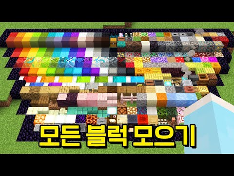 마인크래프트, 24시간동안 모든 블럭 구하기