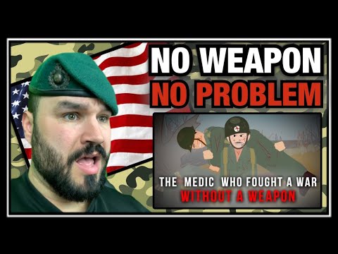 British Marine Reacts To The Medic Who fought a War without a Weapon