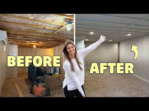 Building A Drywall Basement Ceiling with NO SPACKLE!