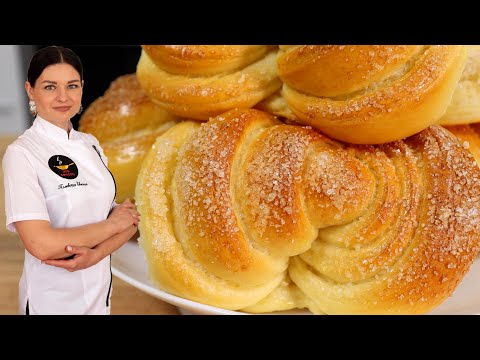 How to make dough fluffy and not stale at all? SUGAR BUNs, just like grandma used to make when I ...