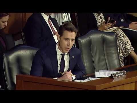 Senator Hawley Blasts FBI Director Wray For MO Conceal Carry Audits, Failure To Vet Afgans