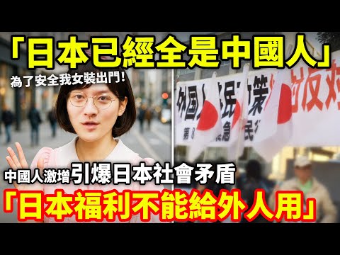 「日本已經全是中國人」小鄭只能女裝出門！「日本福利不能給外人用」中國人激增引爆日本社會矛盾...小鄭在日本