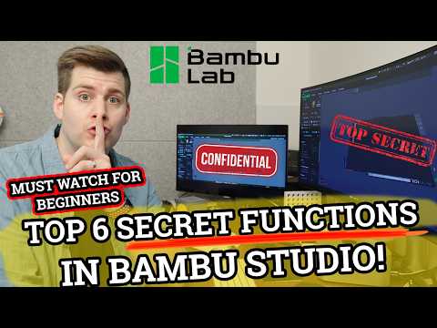 TOP 6 SECRET Bambu Studio Features No One Told You About! MUST-KNOW For Bambu Lab A1 Beginners!