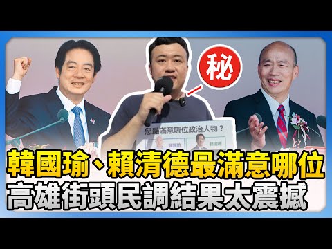 韓國瑜、賴清德你最滿意哪一位？　高雄街頭民調結果太震撼 @ChinaTimes
