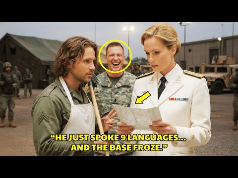 Female General Hears Single Dad Janitor Speak 9 Languages—Her Next Move Stuns the Entire Base