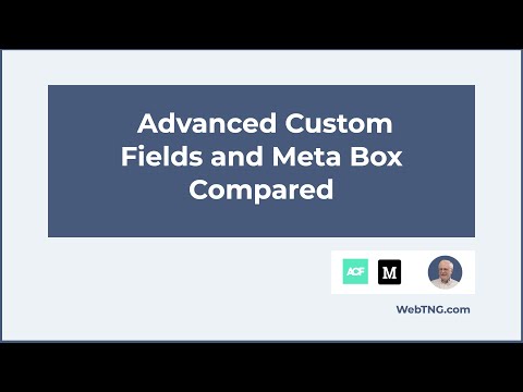 Advanced Custom Fields and Meta Box Compared