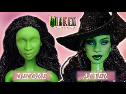 Giving this ELPHABA Doll a WICKED Makeover... For Good 💚🔥