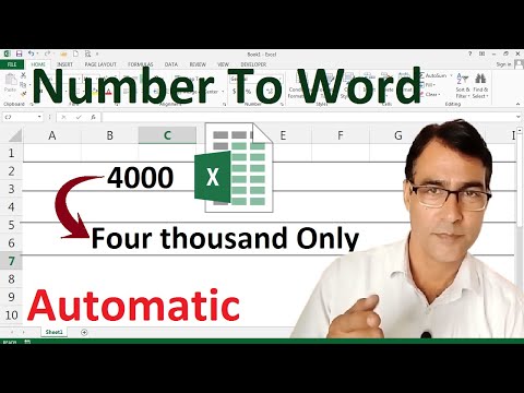 How to Convert Number to Word in Excel in Indian Rupees | Number to word in excel without VBA