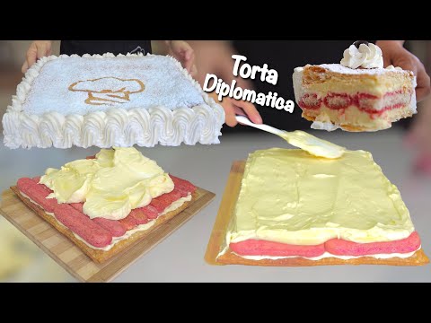 TORTA DIPLOMATICA FACILE ricetta veloce con Savoiardi