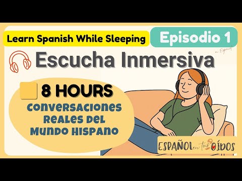 🎧 8h SPANISH | Real Voices | Real Accents | Listen & Absorb - Learn Spanish While Sleeping