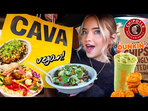 Eating Only VEGAN Fast Food Orders For 24 HOURS!