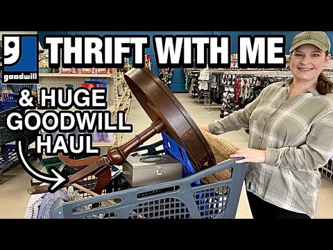 I HIT THE JACKPOT THRIFTING GOODWILL * THRIFT HAUL * THRIFT WITH ME * THRIFT SHOPPING FUN!