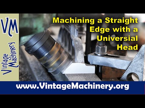 Machining a Cast Iron Straight Edge on the Horizontal Milling Machine with Universal Head