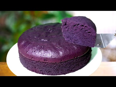 No Bake Ube Condensed Milk Cake | How To Make Steamed Ube Condensed Milk Cake