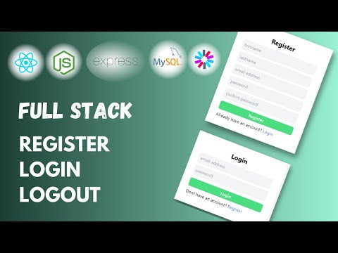 Full Stack Register, Login & Logout implementation || Securing pages with JWT Token || MERN Stack