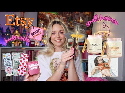 Buying and testing out bookish items from small businesses on Etsy!