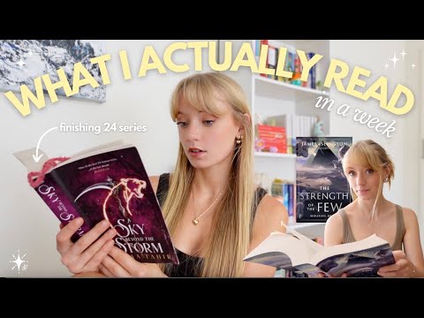 what I realistically read in a week (finishing series!) *bookmas day 9*
