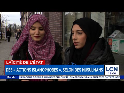 Laïcité de l'État: des «actions islamophobes», selon des musulmans
