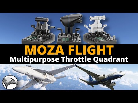 MOZA Versatile & Adaptable MTQ Throttle Quadrant | Plus Option for Boeing & Airbus Pilots