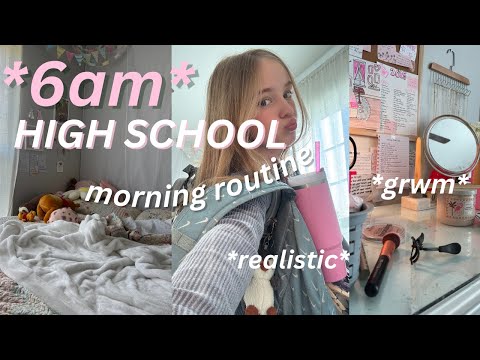 6AM *high school* MORNING ROUTINE (realistic)