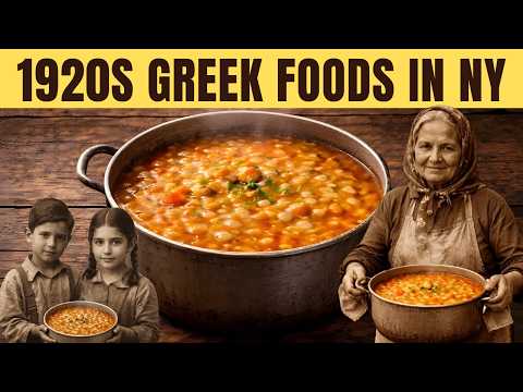 25 AMAZING Foods Greek Immigrants ACTUALLY Ate in 1920s Astoria, NY