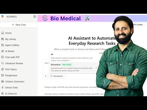 Best AI Research Tools for Biomedical| Sci-space AI Assistant 