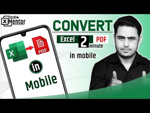 mobile me excel se pdf file kaise banaye | excel to pdf in mobile without app
