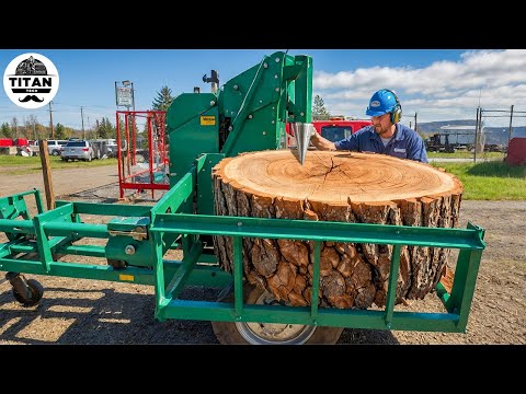 Fastest Automatic Firewood Processing Machine | Homemade Modern Wood Cutting Chainsaw Machines #11