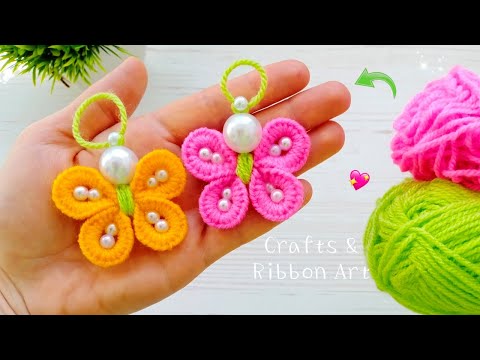 It's so Beautiful ❤️🧶 Superb Butterfly Making Idea with Wool - DIY Amazing Woolen Crafts