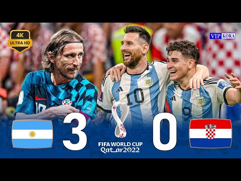 Argentina 3-0 Croatia 4k WC 2022 Sime Final #qatar2022