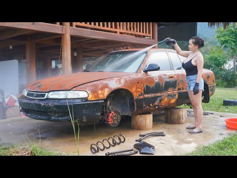 Turn a Rusty Car into a Like-New Car: Install Car Interior, Paint Car New Color
