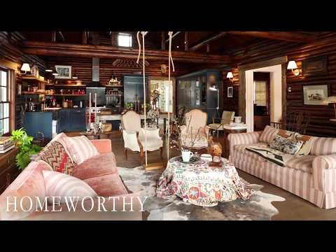 French Charm Meets the Old West in This Cozy Wyoming Cabin | House Tour