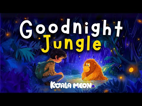 Goodnight Jungle ☔️🐒 Bedtime Stories for Kids with Relaxing Rain Sounds