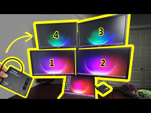 Extend/Mirror 4 Monitors to Your Laptop with this OREI SX-4K4C1080