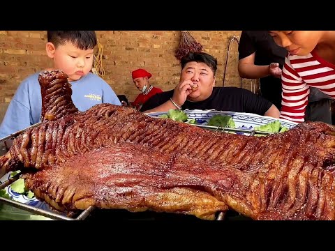 My son is greedy and wants to eat roasted whole sheep. Monkey has invited a professional chef. Now