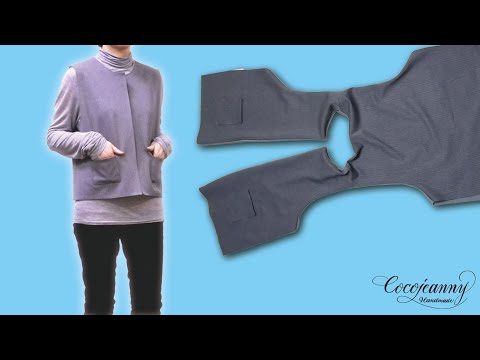 Vest making / Free pattern / Clothes making / Double-sided vest