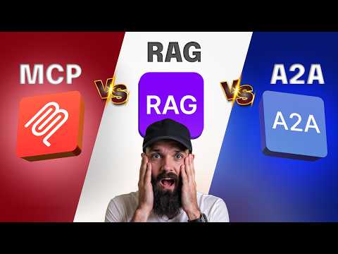 MCP vs A2A vs RAG Explained in 10 minutes!