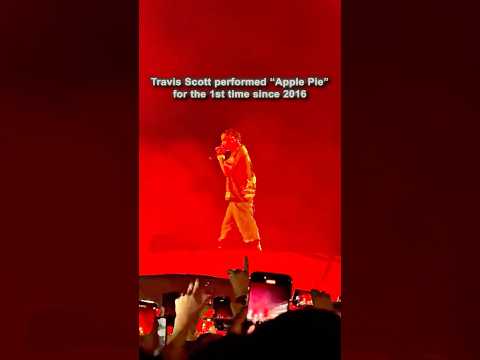 Travis Scott performing “Apple Pie” at MetLife Stadium