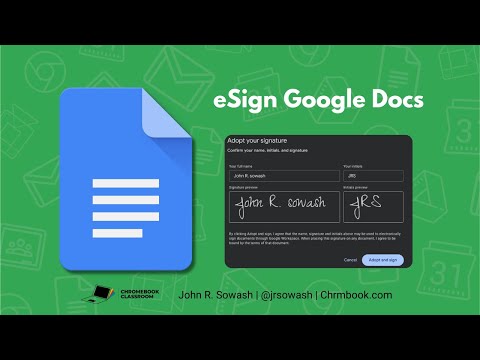 Collect eSignatures with Google Docs (NEW FEATURE!)