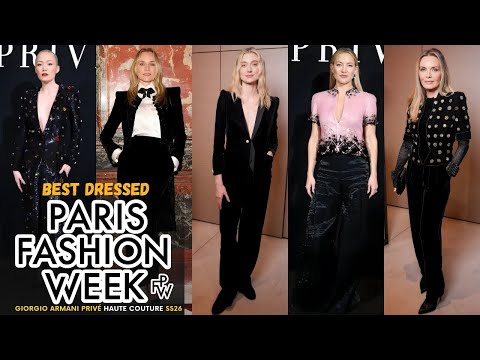 TOP 7 BEST DRESSED CELEBRITIES AT PARIS HAUTE COUTURE FASHION WEEK 2026! (Giorgio Armani Privé SS26)