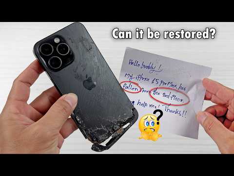 Fell The 3rd Floor? How i Restore Destroyed iPhone 15 Pro Max