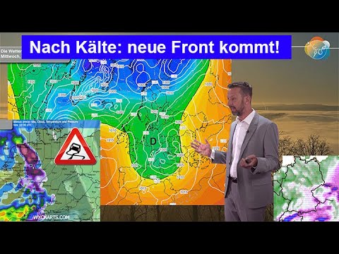 After a cold spell: a new front arrives with icy conditions, rain & snow - then Vb? Weather forec...