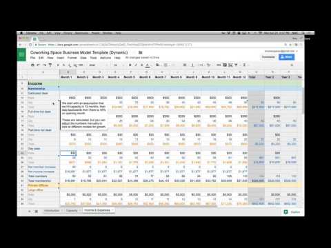 Coworking Space Business Model Template - Premium template walkthrough